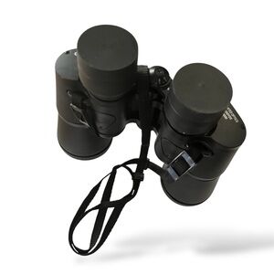 BARSKA NIC Vtg Black Binoculars with Case Fully Coated Optics 10x50WA 122M/1000M